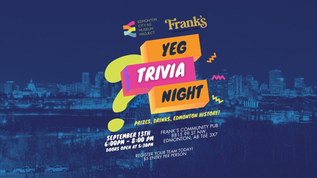 Advertisement for YEG Trivia Night on September 13, 2026