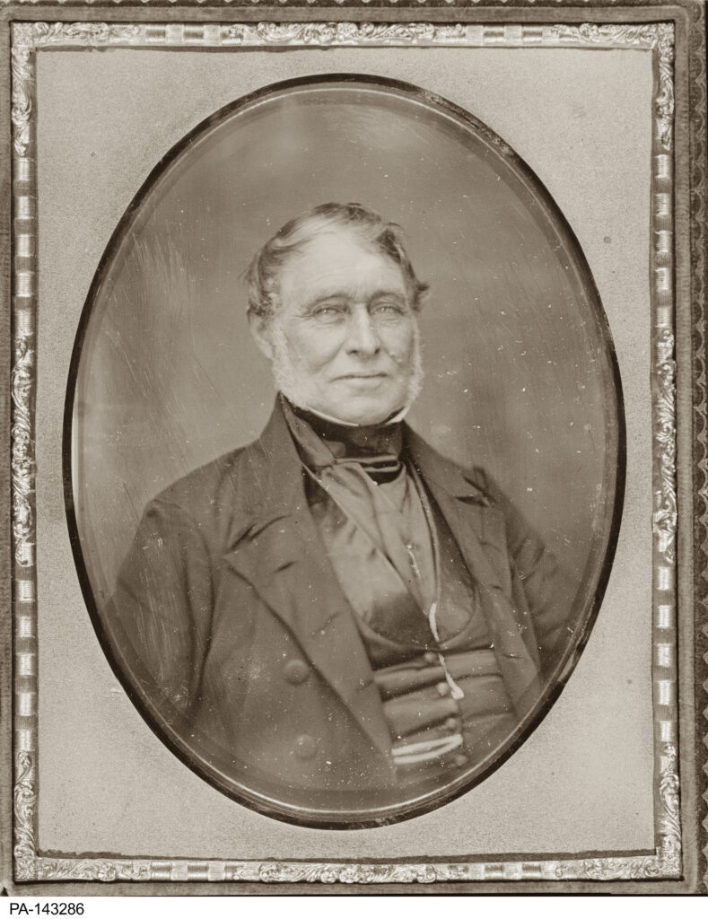 Daguerreotype portrait of a man.